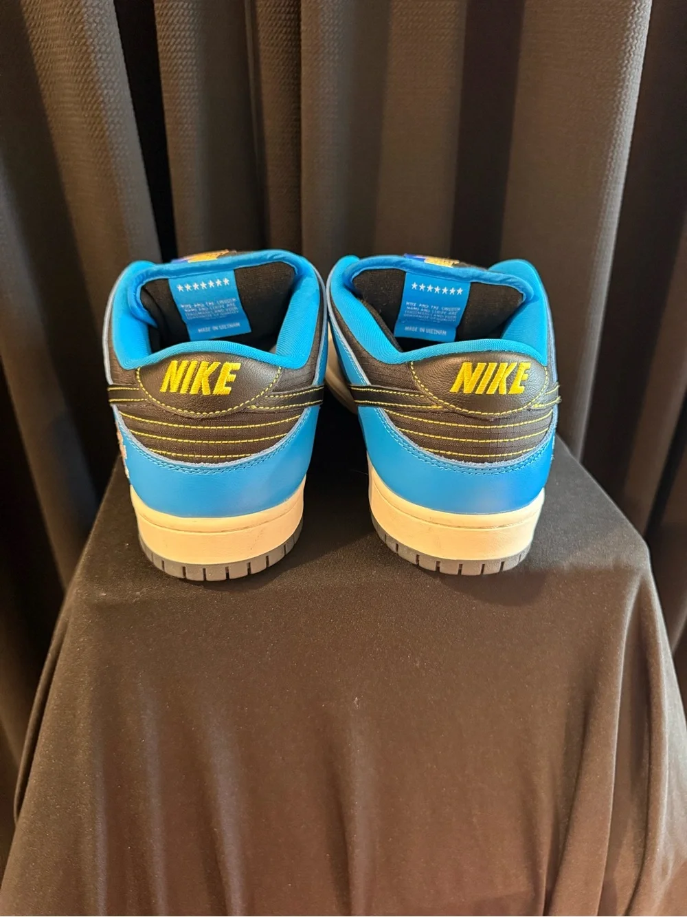 Nike Men’s Low-Top Sneakers in Blue, Gray, and Black